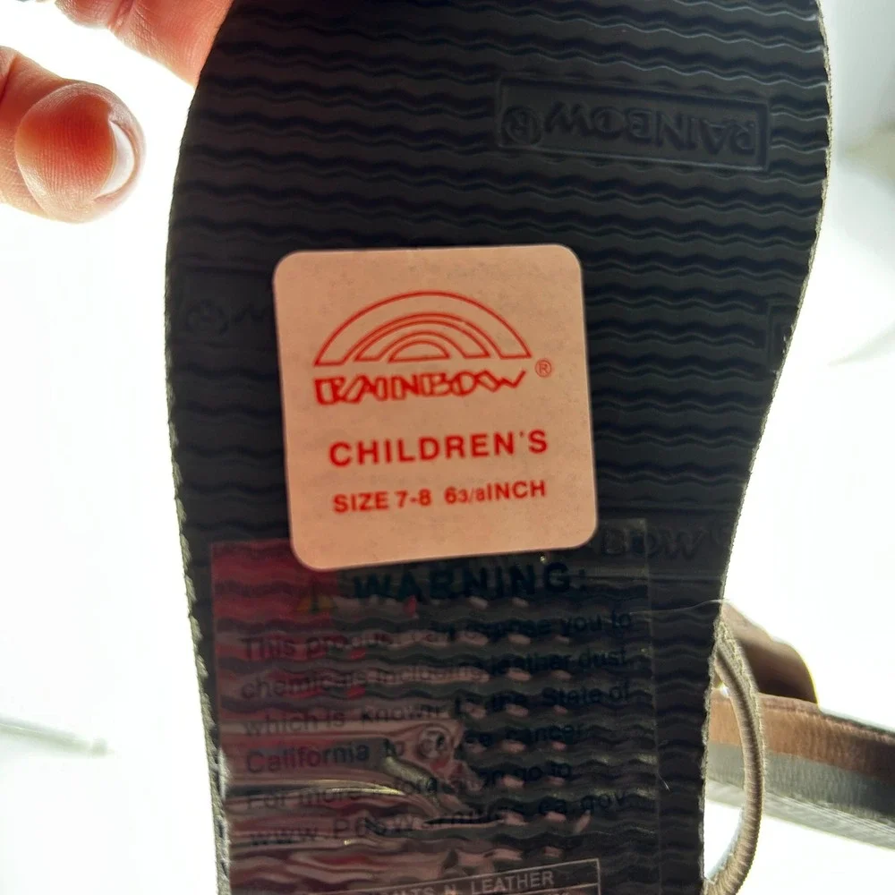Rainbow sandals kid